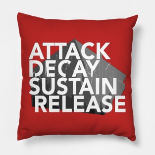 Attack, Decay, Sustain, Release Synthesizer Pillow