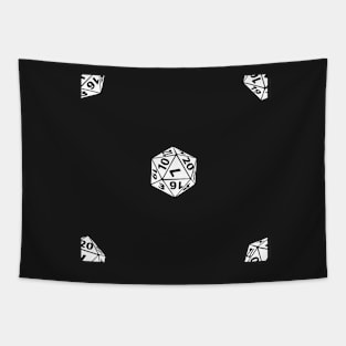 Role playing game D20 pattern Tapestry