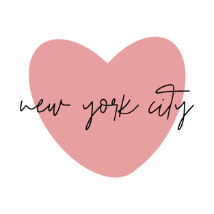 New York NYC Pink Heart T-Shirt