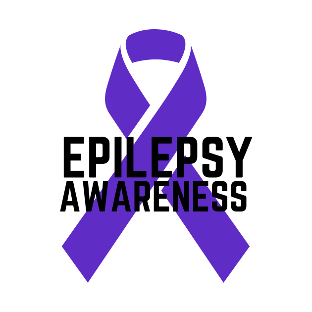 Epilepsy Awareness Ribbon Purple by TheWrightLife