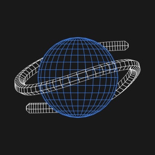 Saturn Wireframe T-Shirt