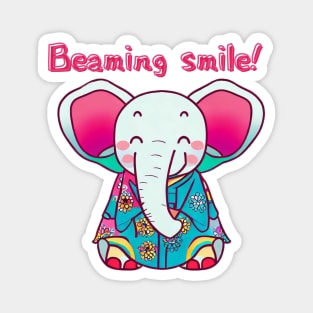 Beaming smile elephant Magnet