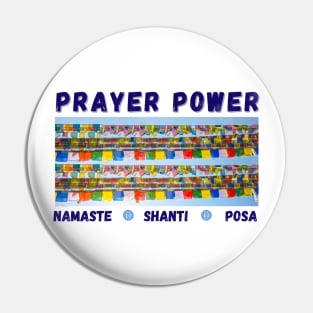 power of prayers with prayer flags (Sanskrit) Pin