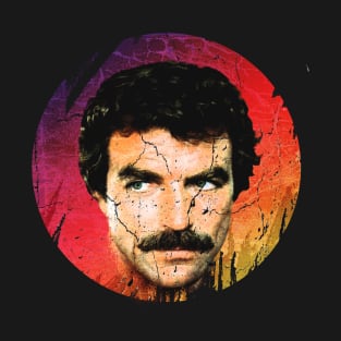 Tom Selleck-Retro Vintage 80s Aesthetic Design T-Shirt