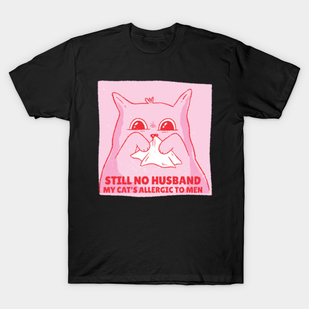 Allergic Cat Funny T Shirt Design Allergic Cat Funny Design T