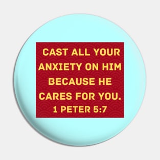 Bible Verse 1 Peter 5:7 Pin