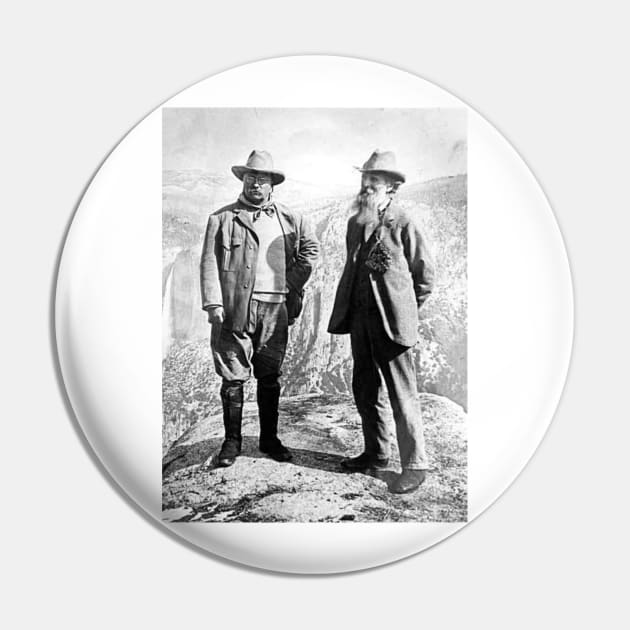 Theodore Roosevelt & John Muir Yosemite National Park California Pin by blueduckstuff