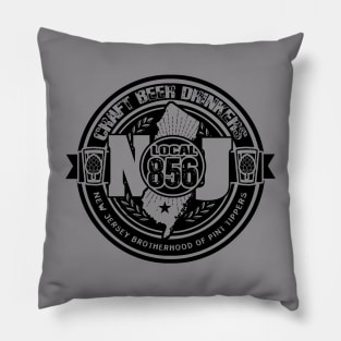 NJ CRAFT BEER DRINK LOCAL 856 Pillow