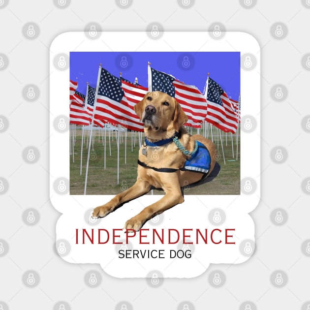 INDEPENDENCE Service Dog Magnet by B C Designs