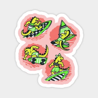 Epic Iguanas (Lemon Lime Version) Magnet