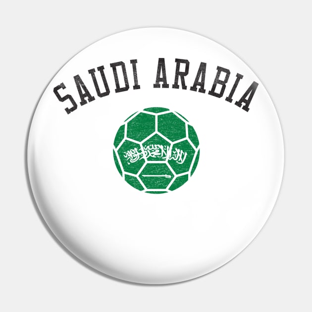 Saudi Arabia Soccer Team Heritage Flag Pin by ryanjaycruz