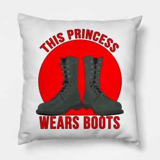 This Princess Wears Boots Pillow