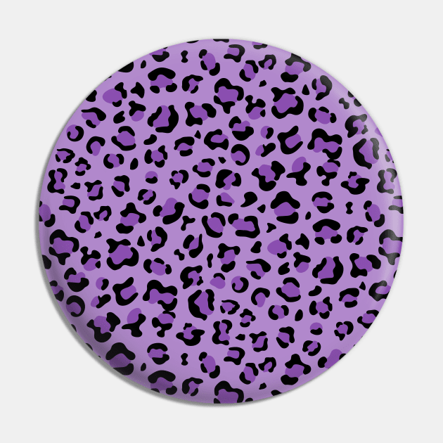 Leopard Print, Leopard Spots, Purple Leopard Pin by Jelena Dunčević