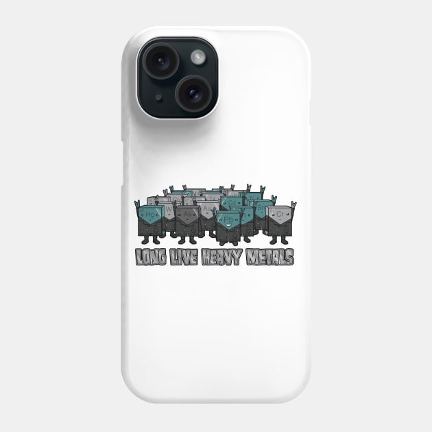 Long Live Heavy Metals Phone Case by wirdou