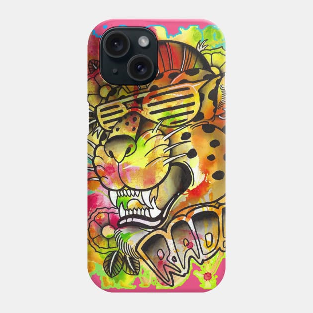 Rad Leopard Phone Case by TimPangburn