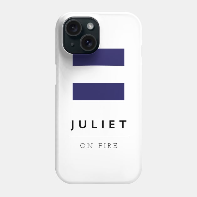 Juliet: ICS Flag Semaphore Phone Case by calebfaires