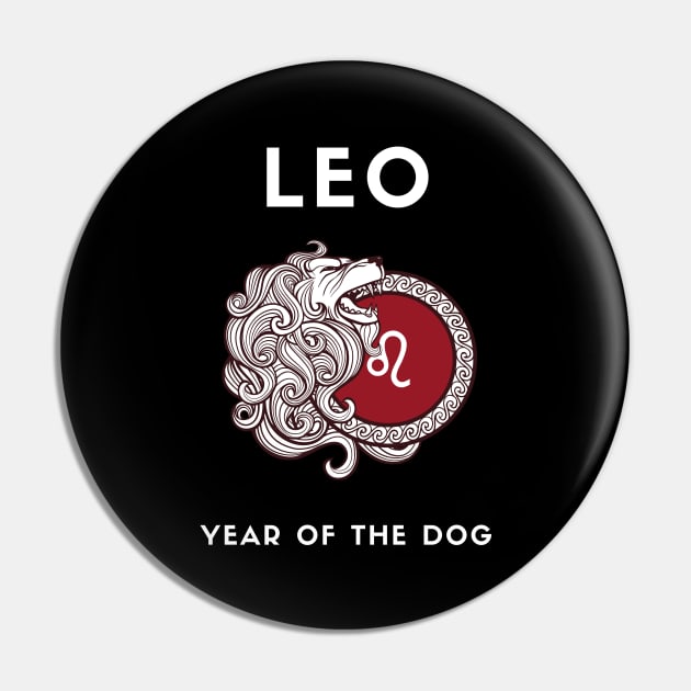 LEO / Year of the DOG Pin by KadyMageInk