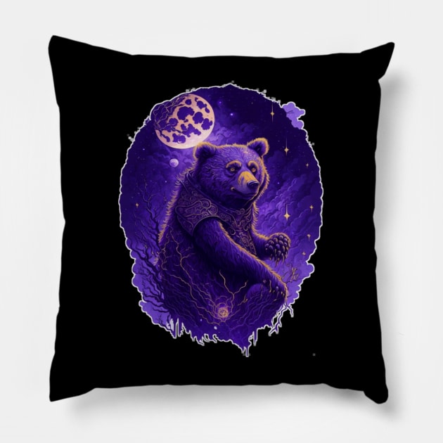 Blue bear Pillow by sukhendu.12