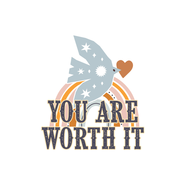 You are Worth It | Encouragement, Growth Mindset by SouthPrints