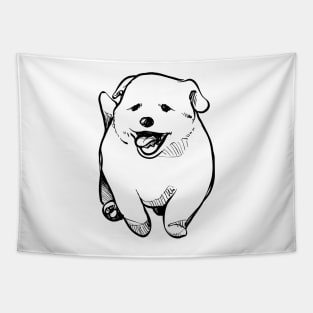 Puppy Dog - Cute Puppy Hand Drawn Tapestry