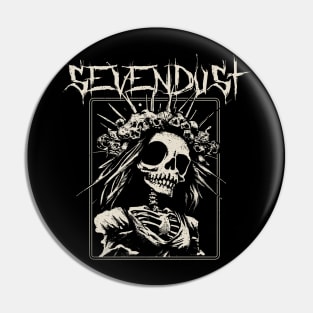 sevendust bride skeleton Pin