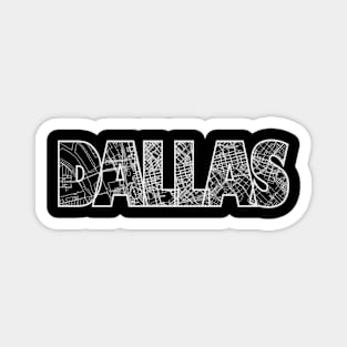 Dallas Street Map Magnet