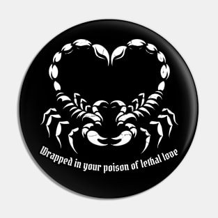 Poison heart Pin