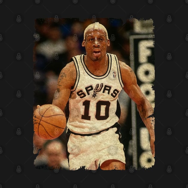 Dennis Rodman in San Antonio Spurs by Wendyshopart