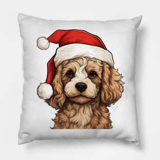 Cavapoo Dog christmas Pillow