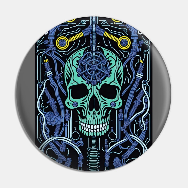 Cyborg Heads S03 D16 Pin by Houerd