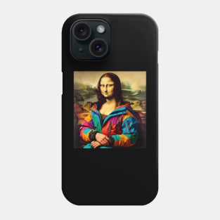 Mona Lisa Inspired - Funny Snowboarding Phone Case