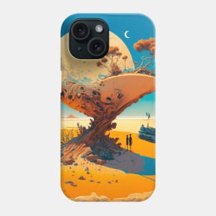 The Moon on a Desert Planet Phone Case