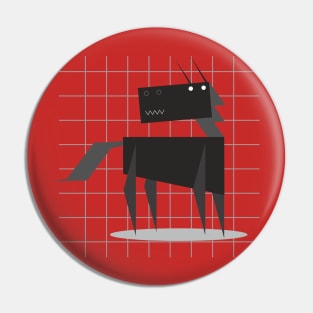 Geometry Dog Pin