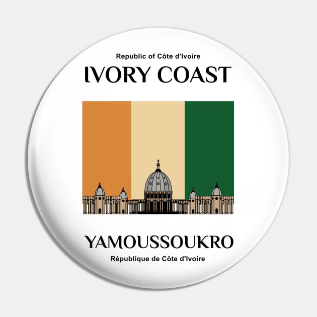 make a journey to Ivory Coast Pin by KewaleeTee