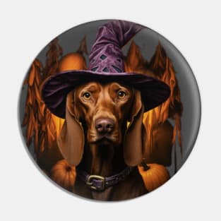 Weimaraner Spooky Halloween Pin