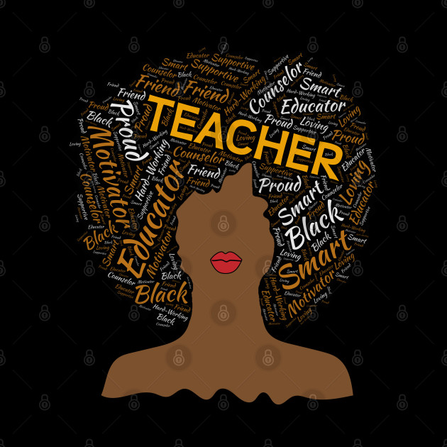 Black Teacher Natural Hair Afro - African American Teacher - Phone Case