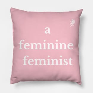 a feminine feminist Pillow