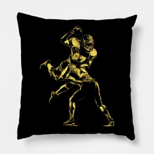 Football Players EPIC abstract artwork style for all the sports fans Pillow