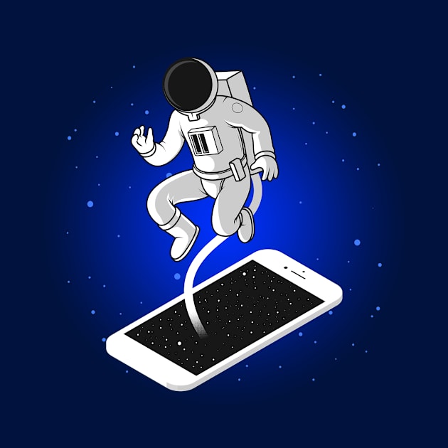 Astronaut Illustration Design by CANVAZSHOP