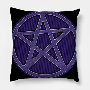 Purple  Stone Effect Pentagram Pillow