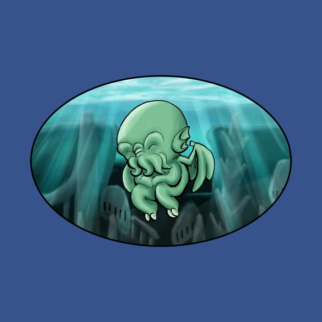 Cthulhu Sleeps by zacksmithart