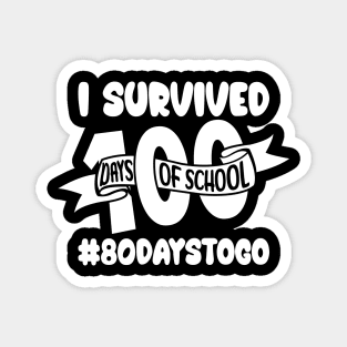 Funny School Boys Girls Kids Gift 100 Days Of School Magnet