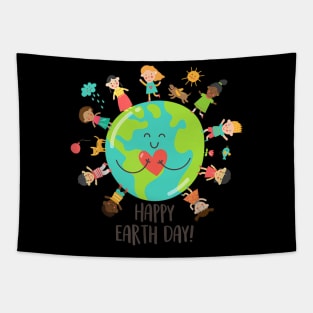 Happy Earth Day Children Around The Planet 2019 Tapestry