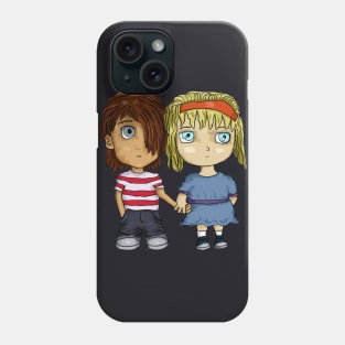 Kid's Love, Beautiful couple cartoon design for children Phone Case