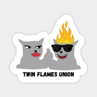 twin flames union Magnet