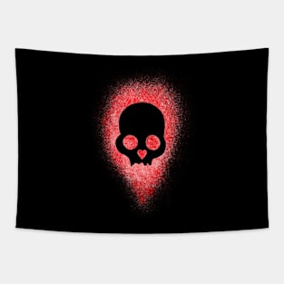 Heart Skull Tapestry