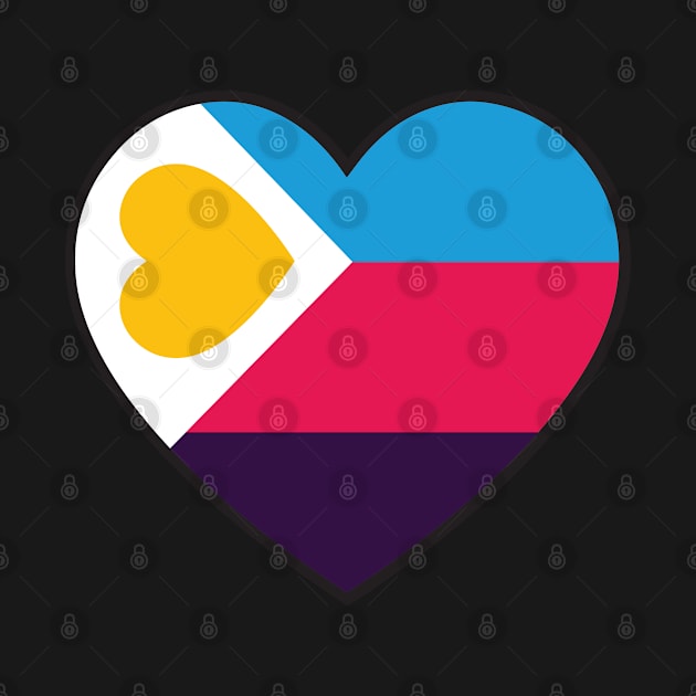 Polyamory Pride Heart - New Pride Colors! by LaLunaWinters