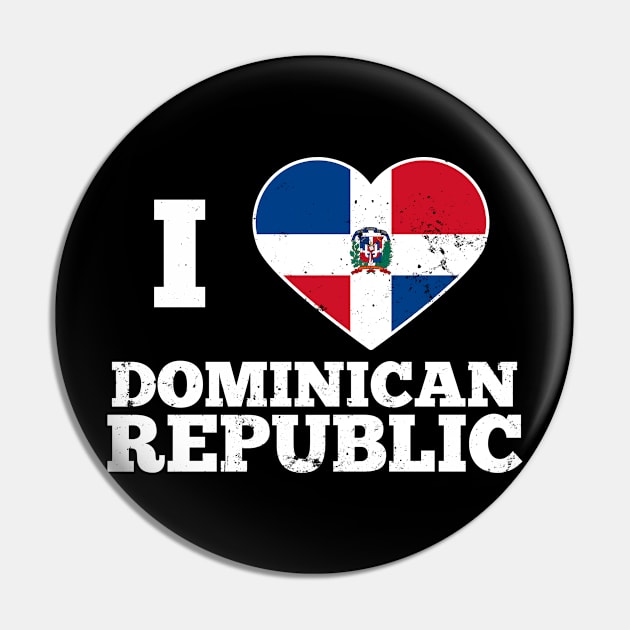 Dominican Republic Shirt | I Love Heart Flag Gift Pin by Gawkclothing