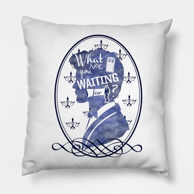 What are you waiting for? Pillow by ami_diggory