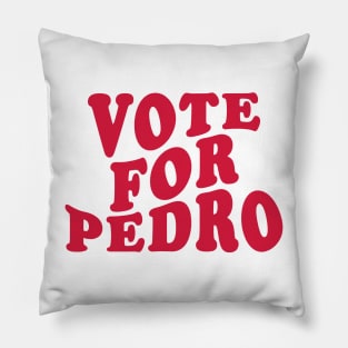 vote for pedro wavy effect Pillow